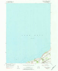 North Of Dunkirk New York Historical topographic map, 1:24000 scale, 7.5 X 7.5 Minute, Year 1955