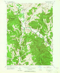 North Pownal Vermont Historical topographic map, 1:24000 scale, 7.5 X 7.5 Minute, Year 1954