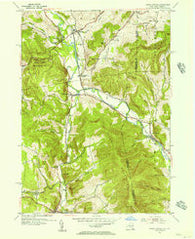 North Pownal Vermont Historical topographic map, 1:24000 scale, 7.5 X 7.5 Minute, Year 1954