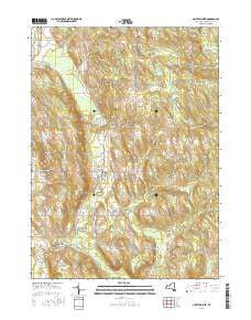 North Clymer New York Current topographic map, 1:24000 scale, 7.5 X 7.5 Minute, Year 2016