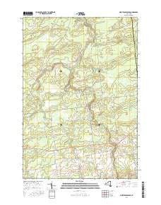 North Lawrence New York Current topographic map, 1:24000 scale, 7.5 X 7.5 Minute, Year 2016