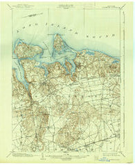 Northport New York Historical topographic map, 1:62500 scale, 15 X 15 Minute, Year 1903