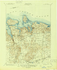 Northport New York Historical topographic map, 1:62500 scale, 15 X 15 Minute, Year 1903