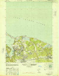Northport New York Historical topographic map, 1:24000 scale, 7.5 X 7.5 Minute, Year 1947
