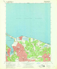 Northport New York Historical topographic map, 1:24000 scale, 7.5 X 7.5 Minute, Year 1967