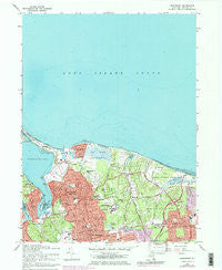 Northport New York Historical topographic map, 1:24000 scale, 7.5 X 7.5 Minute, Year 1967
