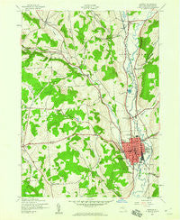 Norwich New York Historical topographic map, 1:24000 scale, 7.5 X 7.5 Minute, Year 1943