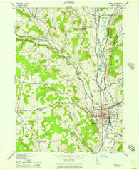 Norwich New York Historical topographic map, 1:24000 scale, 7.5 X 7.5 Minute, Year 1944