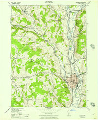 Norwich New York Historical topographic map, 1:24000 scale, 7.5 X 7.5 Minute, Year 1944