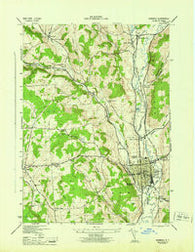 Norwich New York Historical topographic map, 1:31680 scale, 7.5 X 7.5 Minute, Year 1944