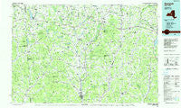 Norwich New York Historical topographic map, 1:100000 scale, 30 X 60 Minute, Year 1986