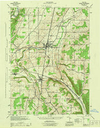 Nunda New York Historical topographic map, 1:31680 scale, 7.5 X 7.5 Minute, Year 1944