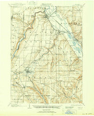 Nunda New York Historical topographic map, 1:62500 scale, 15 X 15 Minute, Year 1905
