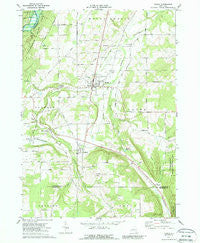 Nunda New York Historical topographic map, 1:24000 scale, 7.5 X 7.5 Minute, Year 1972