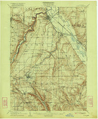 Nunda New York Historical topographic map, 1:62500 scale, 15 X 15 Minute, Year 1905