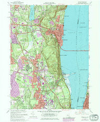 Nyack New York Historical topographic map, 1:24000 scale, 7.5 X 7.5 Minute, Year 1967