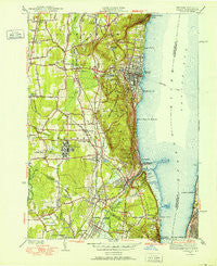 Nyack New York Historical topographic map, 1:24000 scale, 7.5 X 7.5 Minute, Year 1940