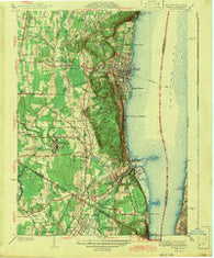 Nyack New York Historical topographic map, 1:31680 scale, 7.5 X 7.5 Minute, Year 1943