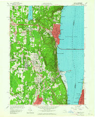 Nyack New York Historical topographic map, 1:24000 scale, 7.5 X 7.5 Minute, Year 1957