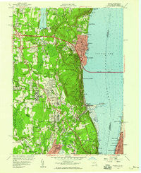 Nyack New York Historical topographic map, 1:24000 scale, 7.5 X 7.5 Minute, Year 1957
