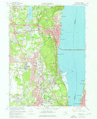 Nyack New York Historical topographic map, 1:24000 scale, 7.5 X 7.5 Minute, Year 1967