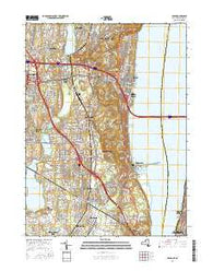 Nyack New York Current topographic map, 1:24000 scale, 7.5 X 7.5 Minute, Year 2016