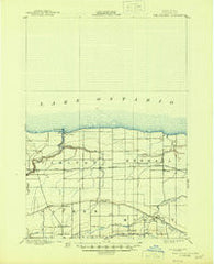 Oak Orchard New York Historical topographic map, 1:62500 scale, 15 X 15 Minute, Year 1897