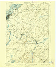 Ogdensburg New York Historical topographic map, 1:62500 scale, 15 X 15 Minute, Year 1905
