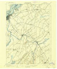 Ogdensburg New York Historical topographic map, 1:62500 scale, 15 X 15 Minute, Year 1905