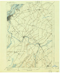 Ogdensburg New York Historical topographic map, 1:62500 scale, 15 X 15 Minute, Year 1905