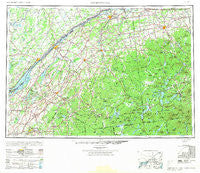 Ogdensburg New York Historical topographic map, 1:250000 scale, 1 X 2 Degree, Year 1948
