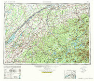 Ogdensburg New York Historical topographic map, 1:250000 scale, 1 X 2 Degree, Year 1948