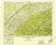 Ogdensburg New York Historical topographic map, 1:250000 scale, 1 X 2 Degree, Year 1953