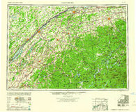Ogdensburg New York Historical topographic map, 1:250000 scale, 1 X 2 Degree, Year 1961