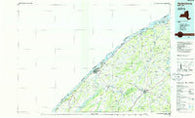Ogdensburg New York Historical topographic map, 1:100000 scale, 30 X 60 Minute, Year 1985