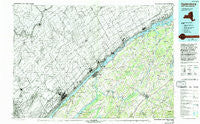 Ogdensburg New York Historical topographic map, 1:100000 scale, 30 X 60 Minute, Year 1985