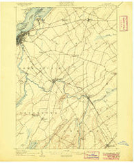 Ogdensburg New York Historical topographic map, 1:62500 scale, 15 X 15 Minute, Year 1905