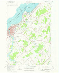 Ogdensburg East New York Historical topographic map, 1:24000 scale, 7.5 X 7.5 Minute, Year 1963