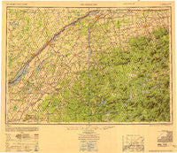 Ogdensburg New York Historical topographic map, 1:250000 scale, 1 X 2 Degree, Year 1951