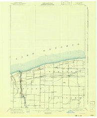 Olcott New York Historical topographic map, 1:62500 scale, 15 X 15 Minute, Year 1897