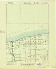 Olcott New York Historical topographic map, 1:62500 scale, 15 X 15 Minute, Year 1897