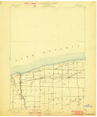 Olcott New York Historical topographic map, 1:62500 scale, 15 X 15 Minute, Year 1897