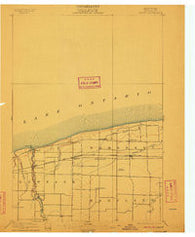 Olcott New York Historical topographic map, 1:62500 scale, 15 X 15 Minute, Year 1897