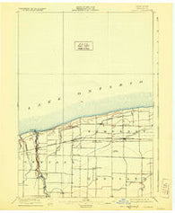 Olcott New York Historical topographic map, 1:62500 scale, 15 X 15 Minute, Year 1897