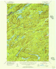 Old Forge New York Historical topographic map, 1:62500 scale, 15 X 15 Minute, Year 1954