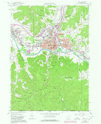 Olean New York Historical topographic map, 1:24000 scale, 7.5 X 7.5 Minute, Year 1961