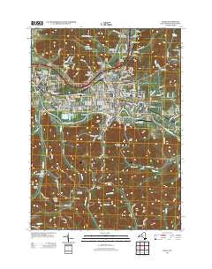 Olean New York Historical topographic map, 1:24000 scale, 7.5 X 7.5 Minute, Year 2013