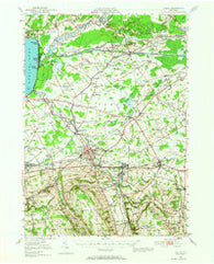 Oneida New York Historical topographic map, 1:62500 scale, 15 X 15 Minute, Year 1946