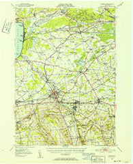Oneida New York Historical topographic map, 1:62500 scale, 15 X 15 Minute, Year 1946