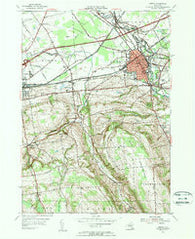 Oneida New York Historical topographic map, 1:24000 scale, 7.5 X 7.5 Minute, Year 1955